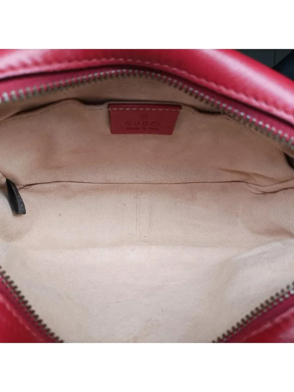 Gucci GG Marmont Red Leather Shoulder